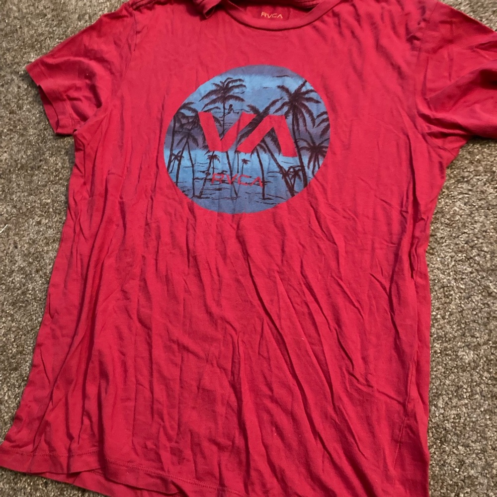RVCA Vintage Wash Red Tee